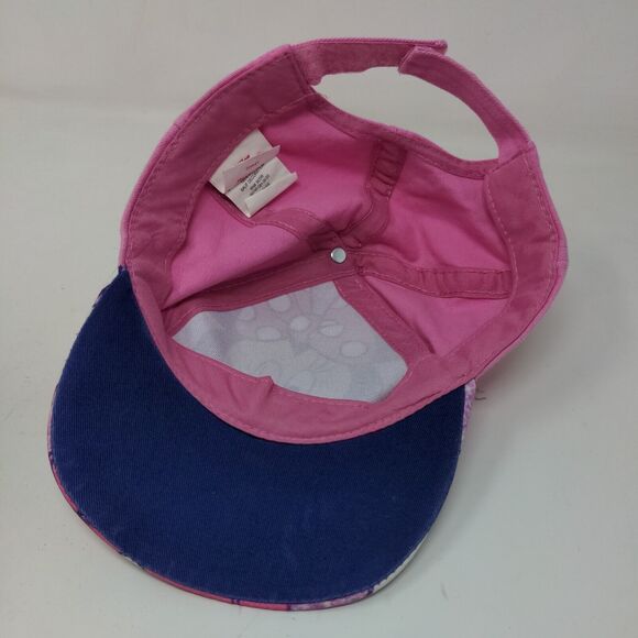 Disney Junior Girl's Minnie Mouse Strapback Hat Pink Size Toddler Big Print - Picture 7 of 9